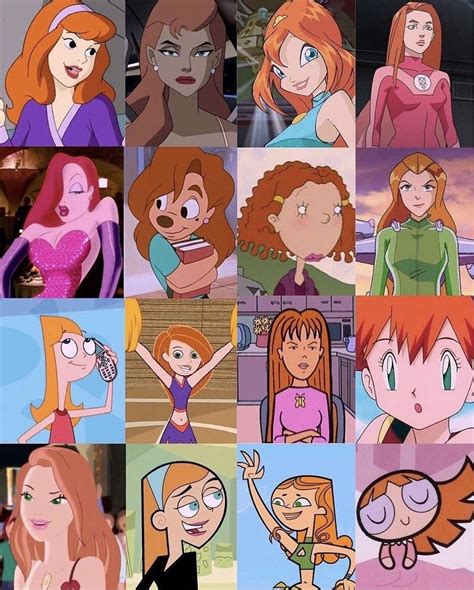 cartoon redhead